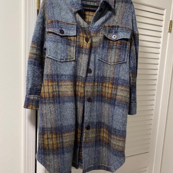 Zara long plaid jacket - Picture 3 of 7